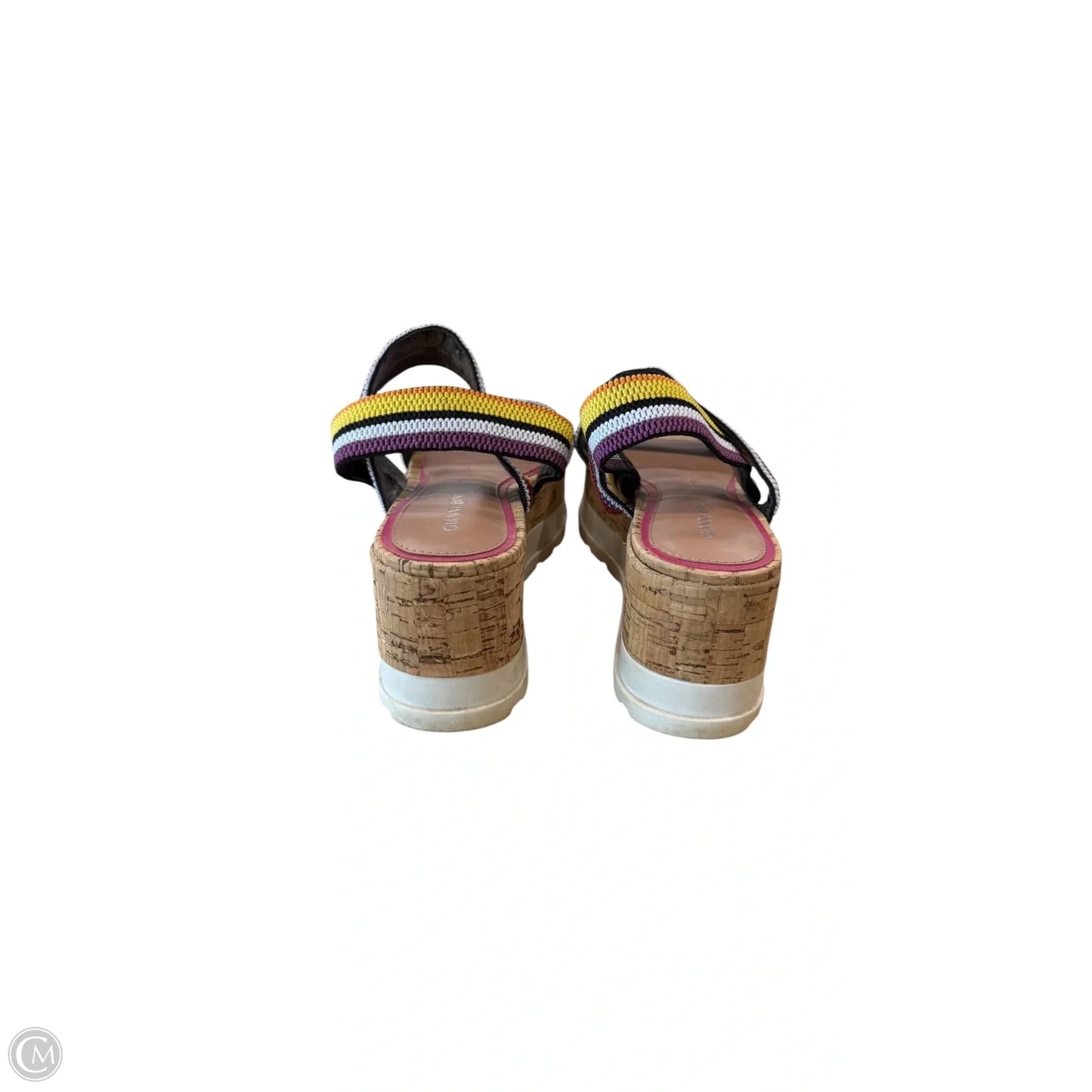 Sandals Heels Wedge By Gianni Bini In Multi-colored, Size: 7