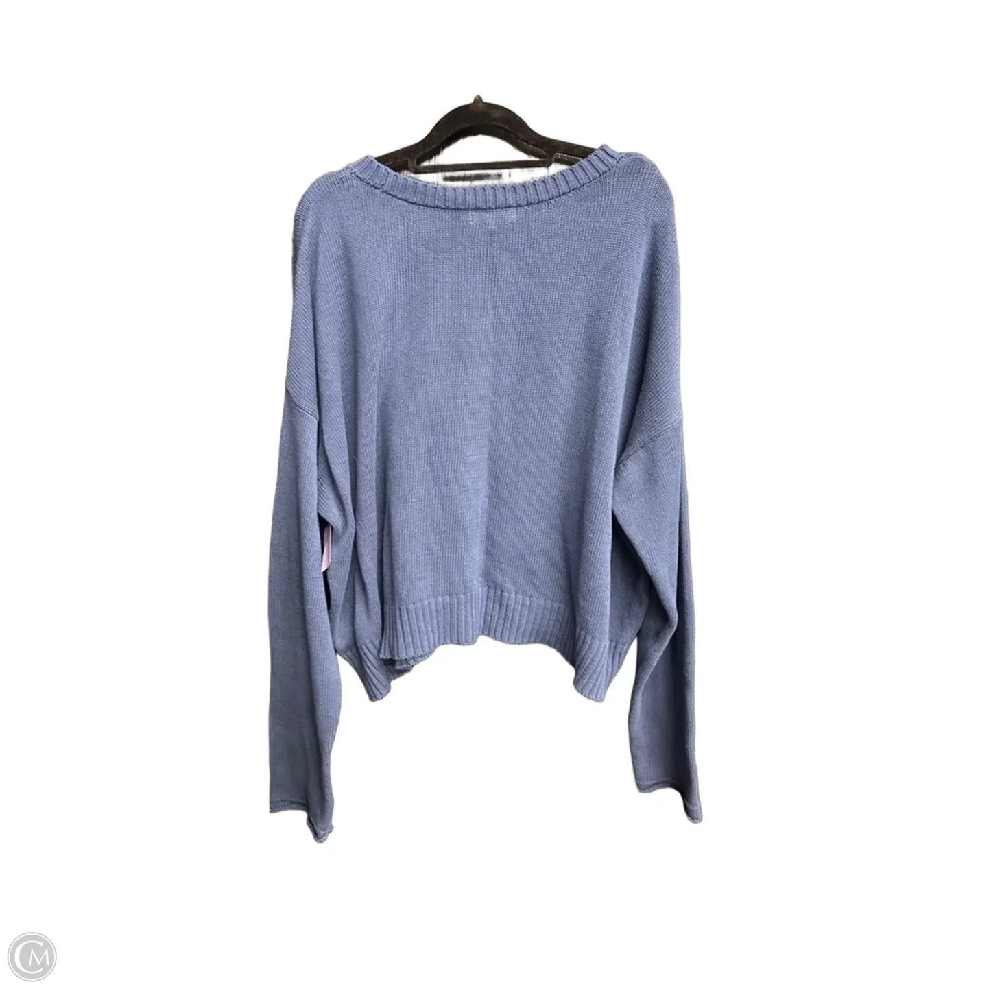 Sweater By Z Supply In Blue & White, Size: Xl
