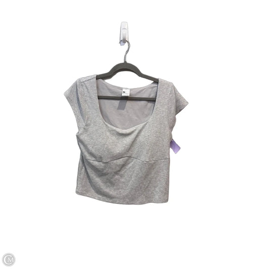 Top Short Sleeve By All In Motion In Grey, Size: L