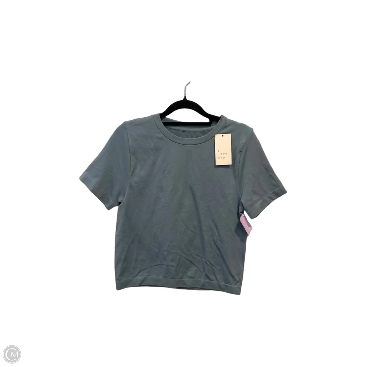 Top Short Sleeve By A New Day In Blue, Size: L