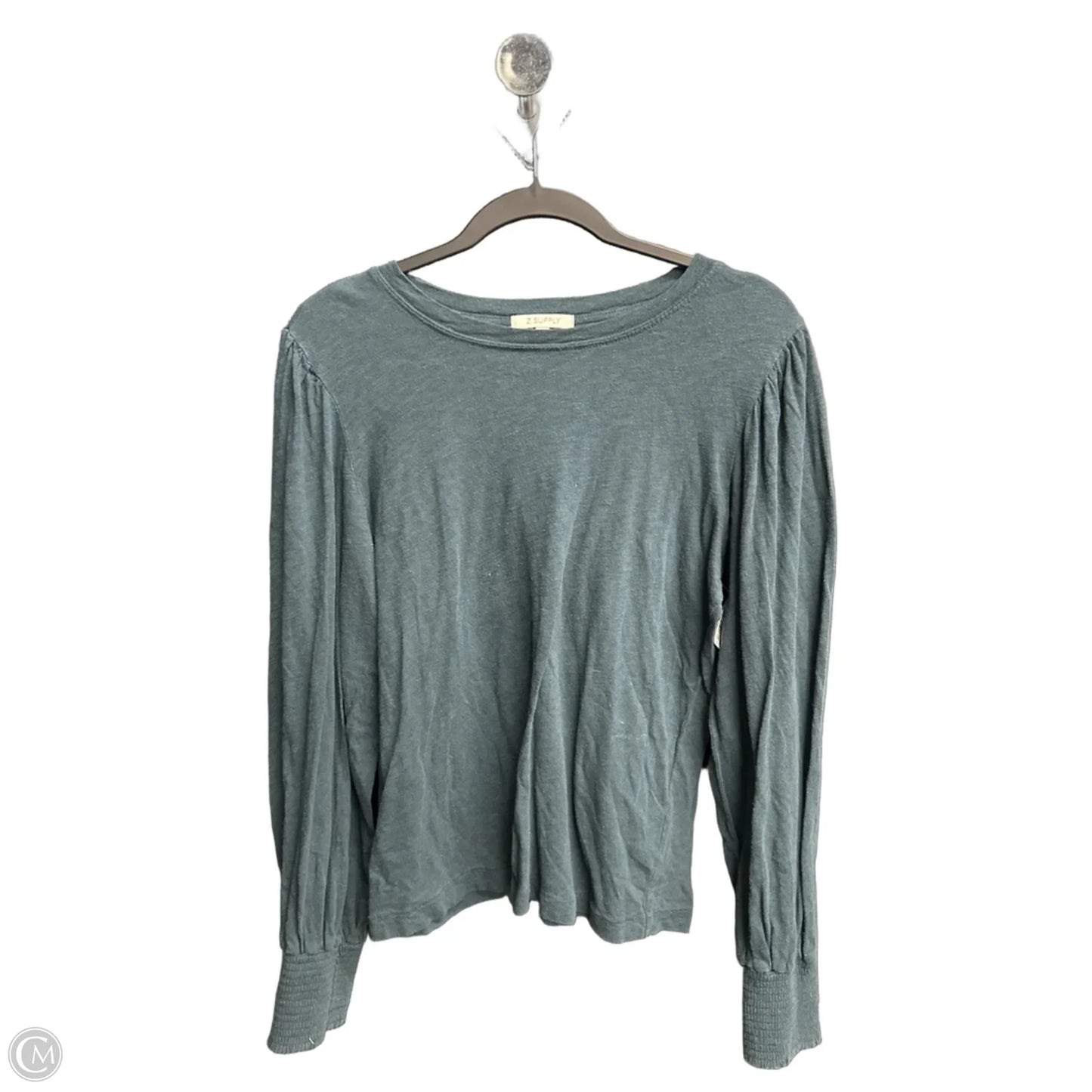 Top Long Sleeve By Z Supply In Green, Size: M