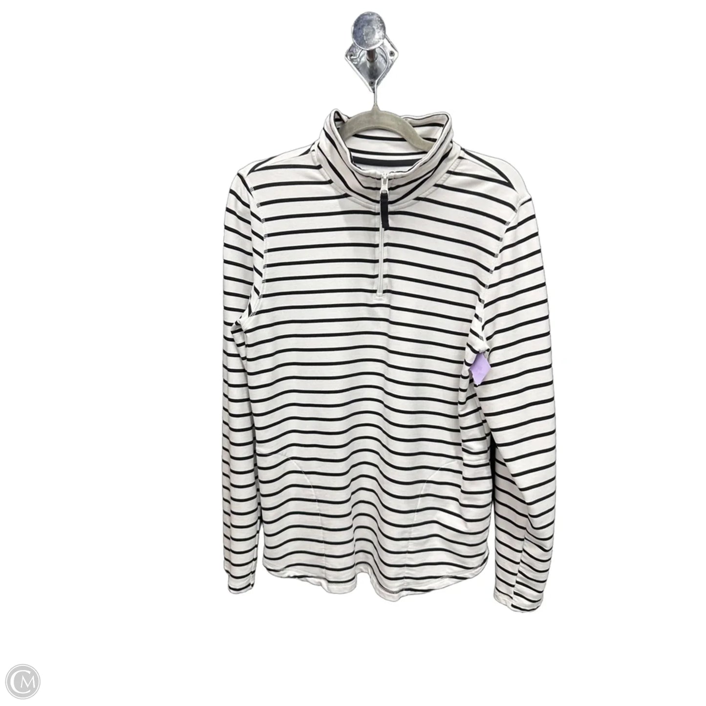 Sweatshirt Collar By St Johns Bay In Striped Pattern, Size: L