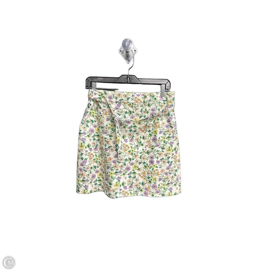 Skirt Mini & Short By Loft In Floral Print, Size: 4