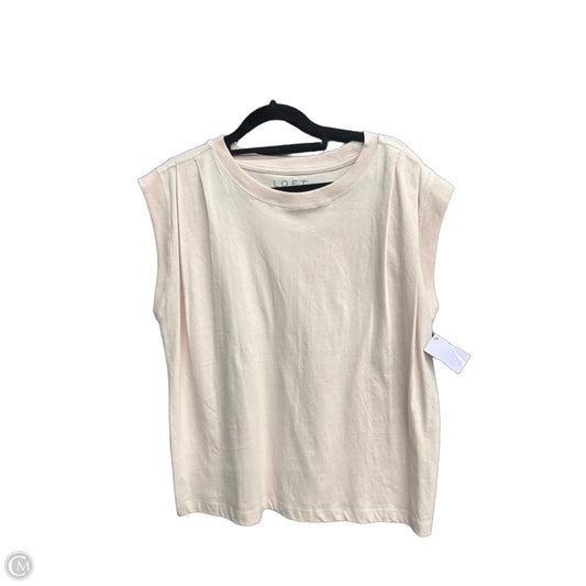 Top Short Sleeve By Loft In Pink, Size: S