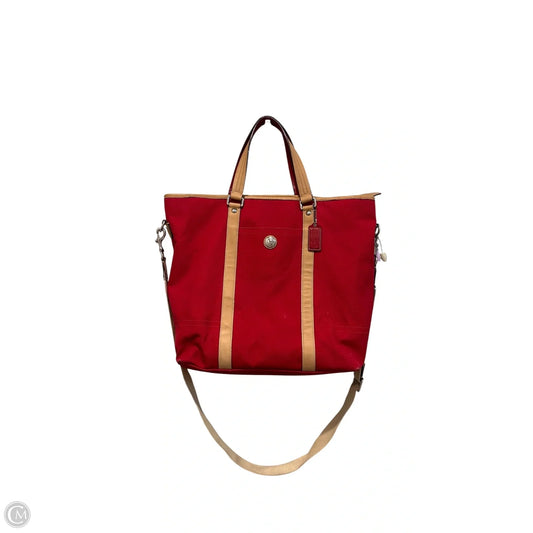 Tote Designer By Coach, Size: Large