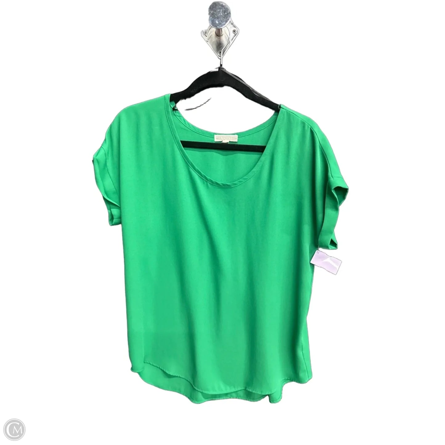 Top Short Sleeve By Pleione In Green, Size: S