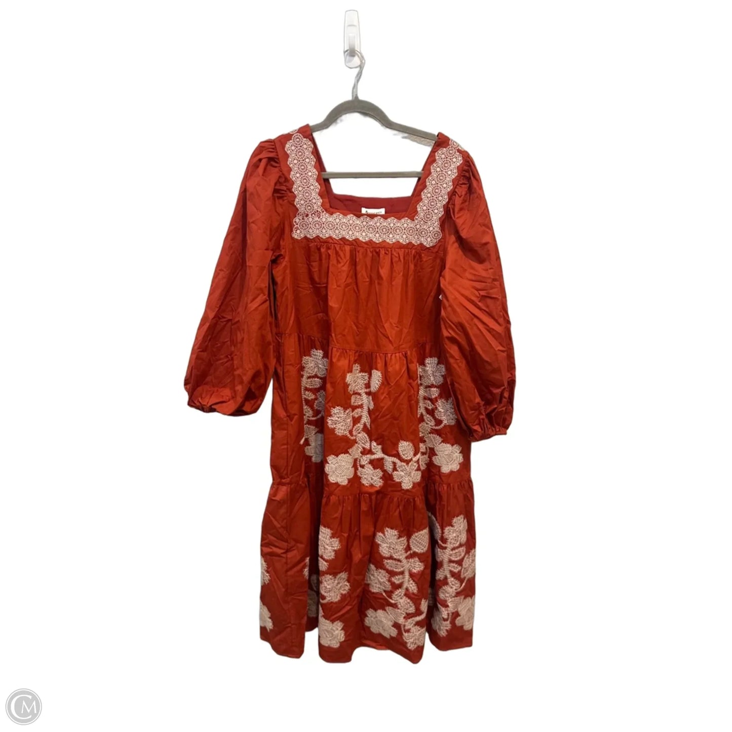 Dress Casual Midi By &merci In Orange, Size: S