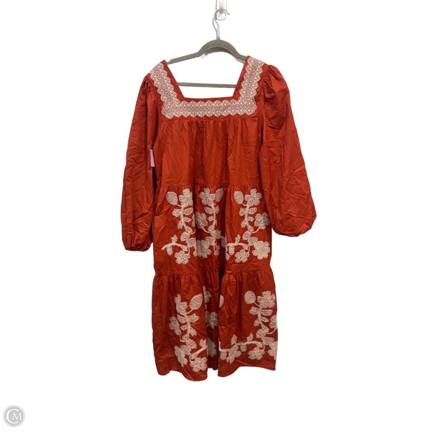 Dress Casual Midi By &merci In Orange, Size: S