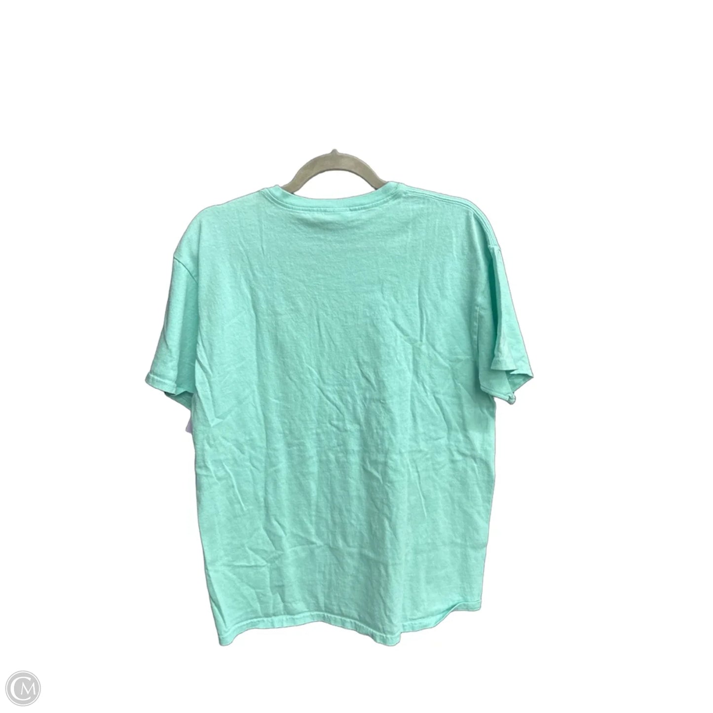 Top Short Sleeve By Clothes Mentor In Aqua, Size: L