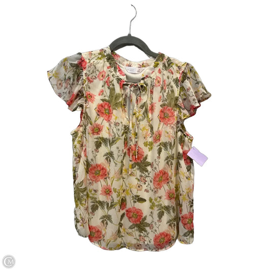 Blouse Sleeveless By Lc Lauren Conrad In Floral Print, Size: M