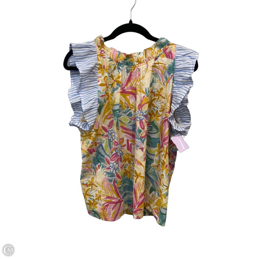 Blouse Sleeveless By Thml In Multi-colored, Size: L
