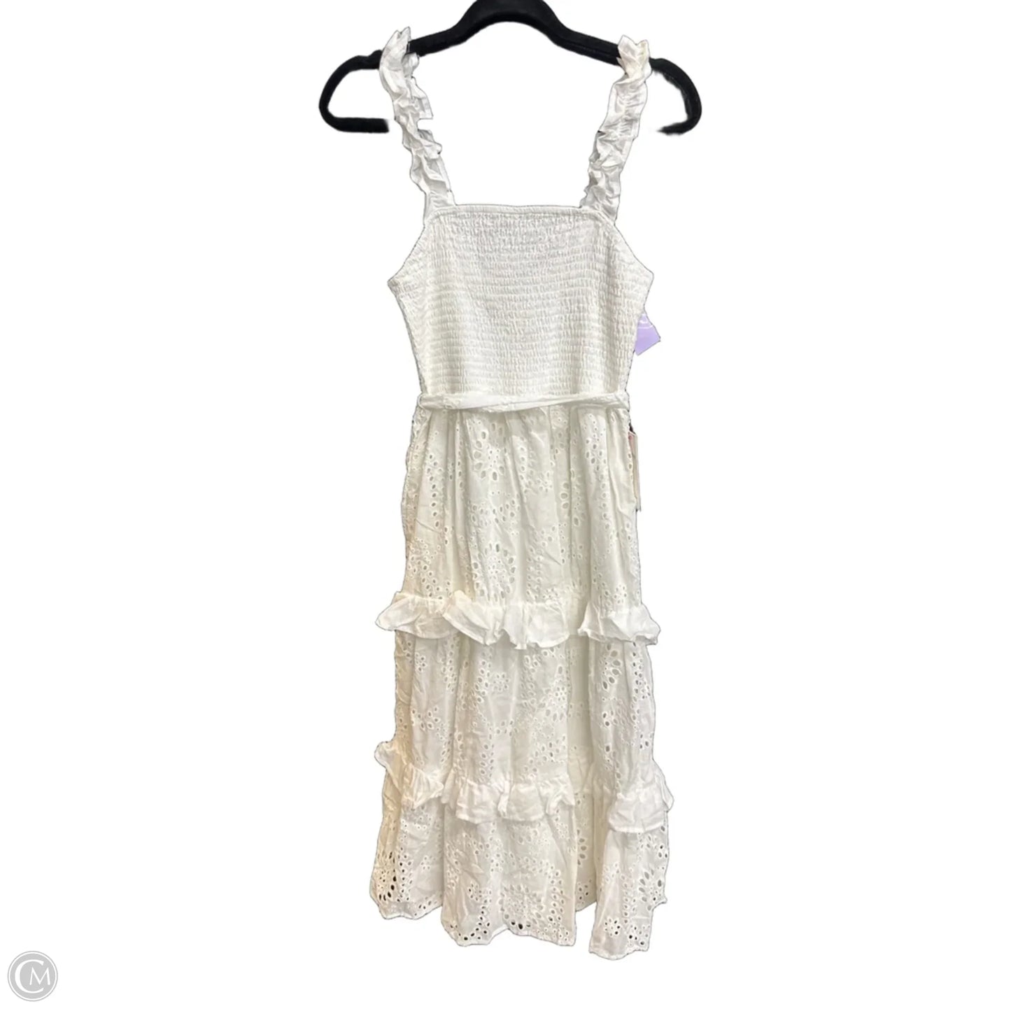 Dress Casual Midi By Aura In White, Size: L