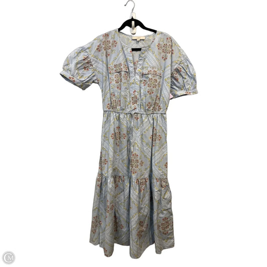 Dress Casual Midi By Loft In Floral Print, Size: S