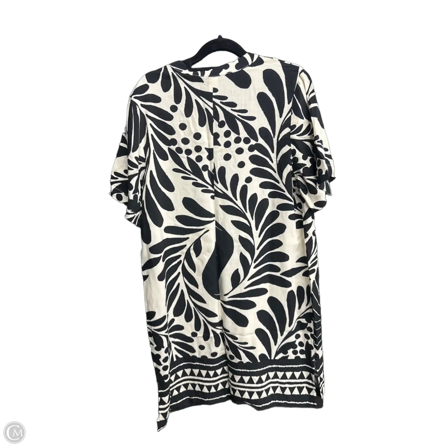 Dress Casual Short By H&m In Black & White, Size: Xs