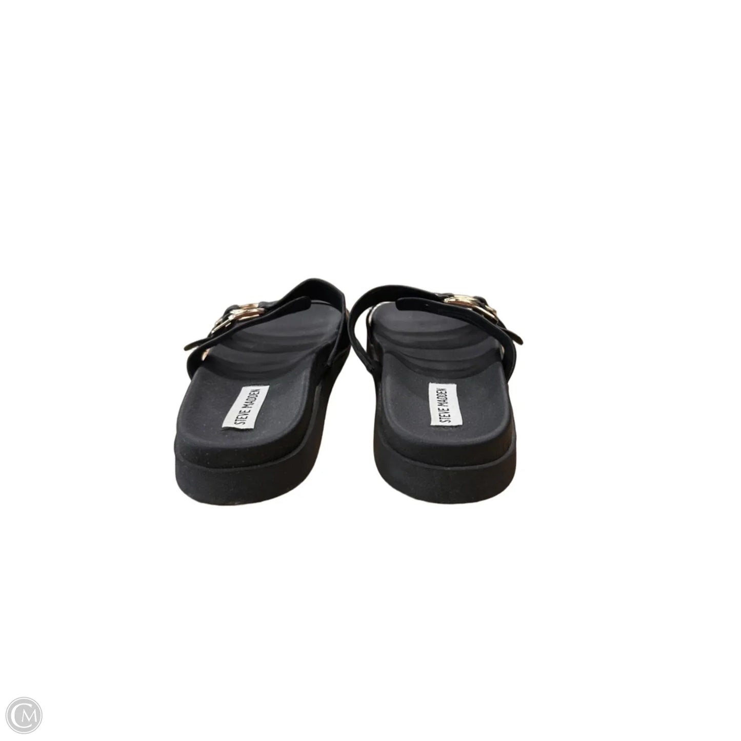 Sandals Flats By Steve Madden In Black, Size: 8