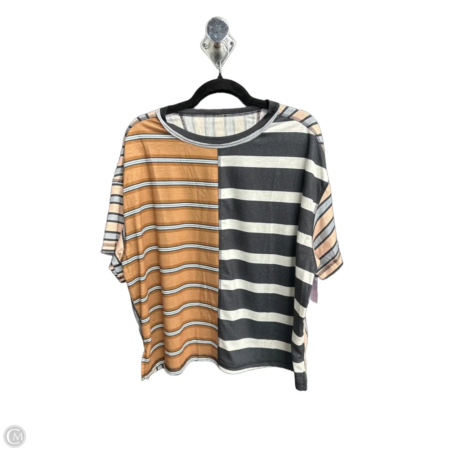 Top Short Sleeve By Clothes Mentor In Striped Pattern, Size: Xl