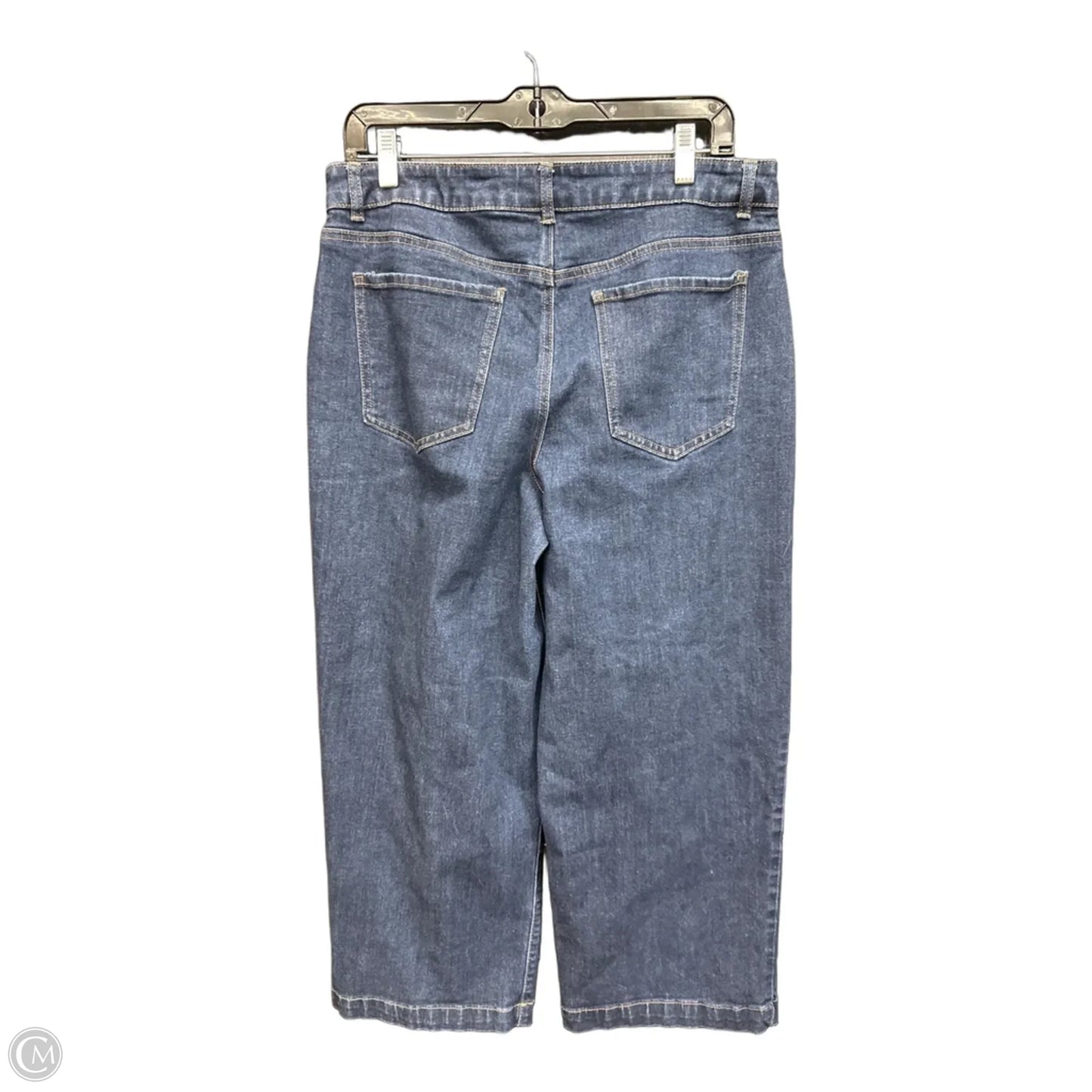 Jeans Wide Leg By D Jeans In Blue Denim, Size: 12