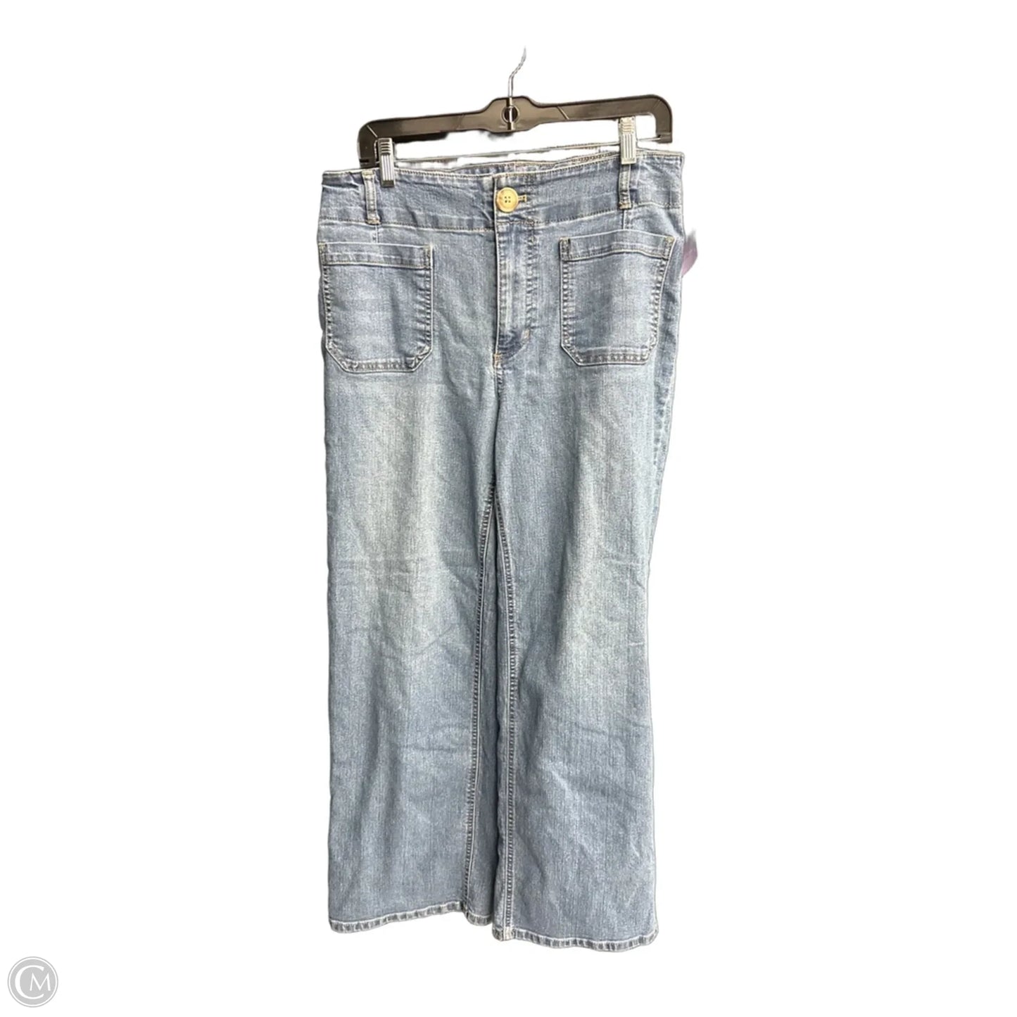 Jeans Wide Leg By Rafaella In Blue Denim, Size: 10