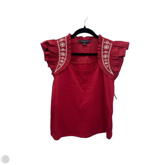 Blouse Sleeveless By Marc New York In Red, Size: M