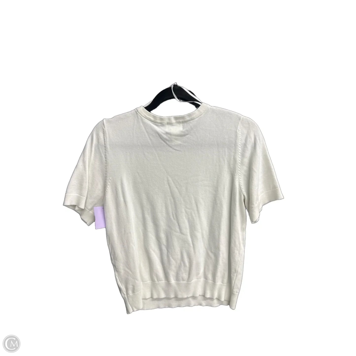 Top Short Sleeve By H&m In White, Size: M
