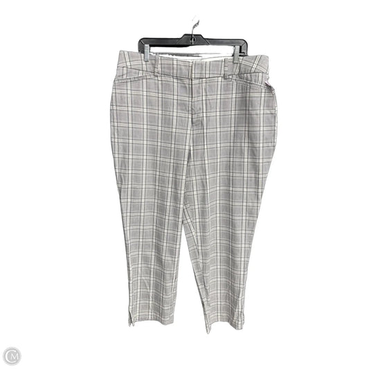 Pants Dress By Ava & Viv In Plaid Pattern, Size: 16