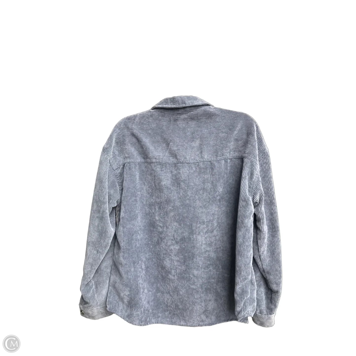 Jacket Shirt By Velvet Heart In Blue, Size: L