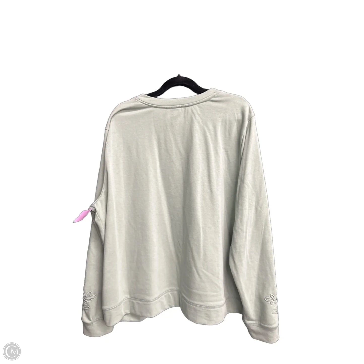Sweatshirt Crewneck By Cato In Green, Size: Xl