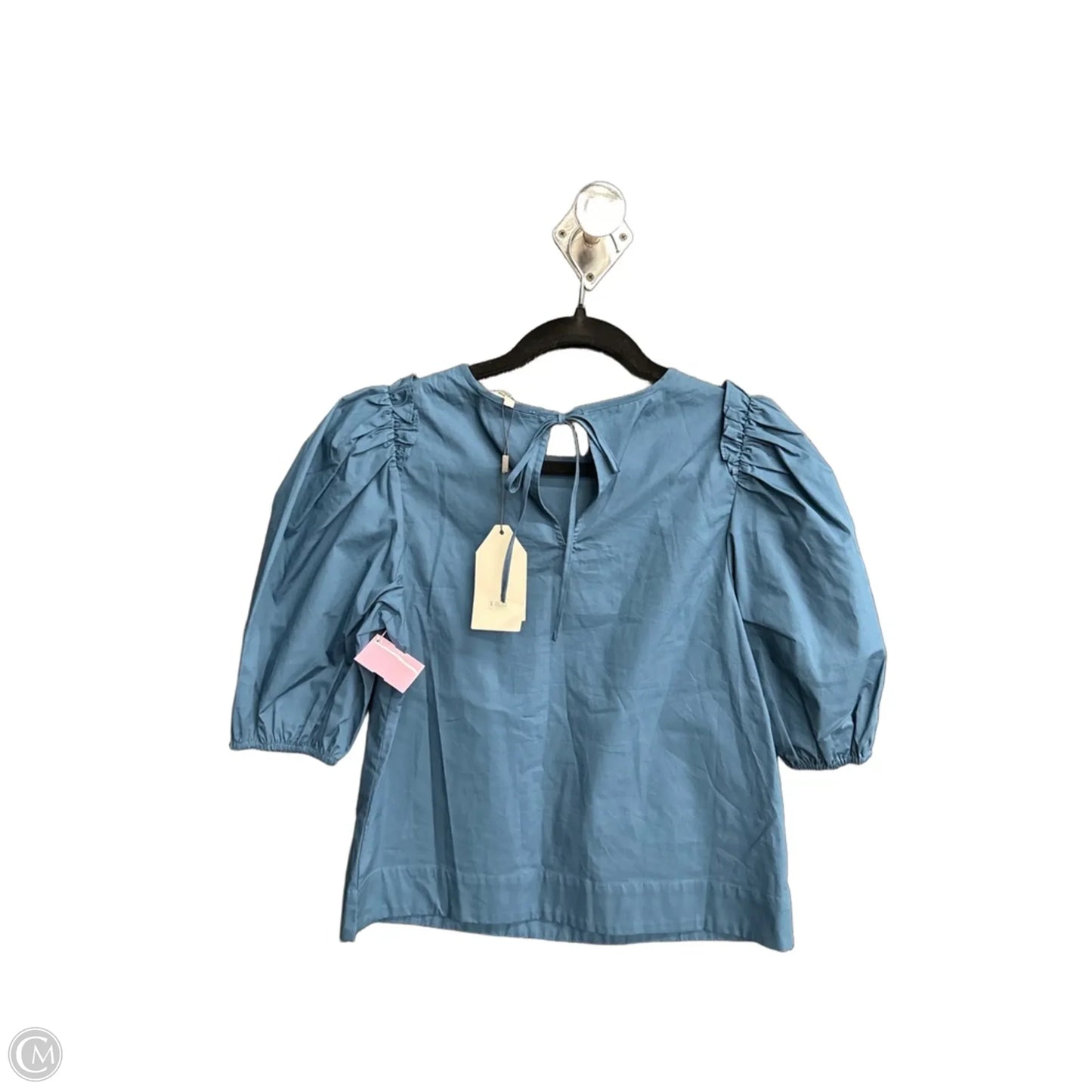 Blouse Short Sleeve By English Factory In Blue, Size: Xs