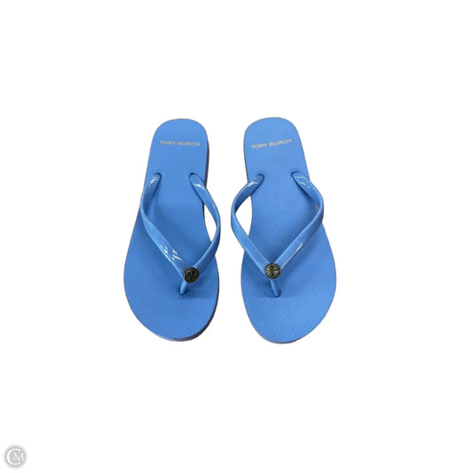 Sandals Designer By Tory Burch In Blue, Size: 6