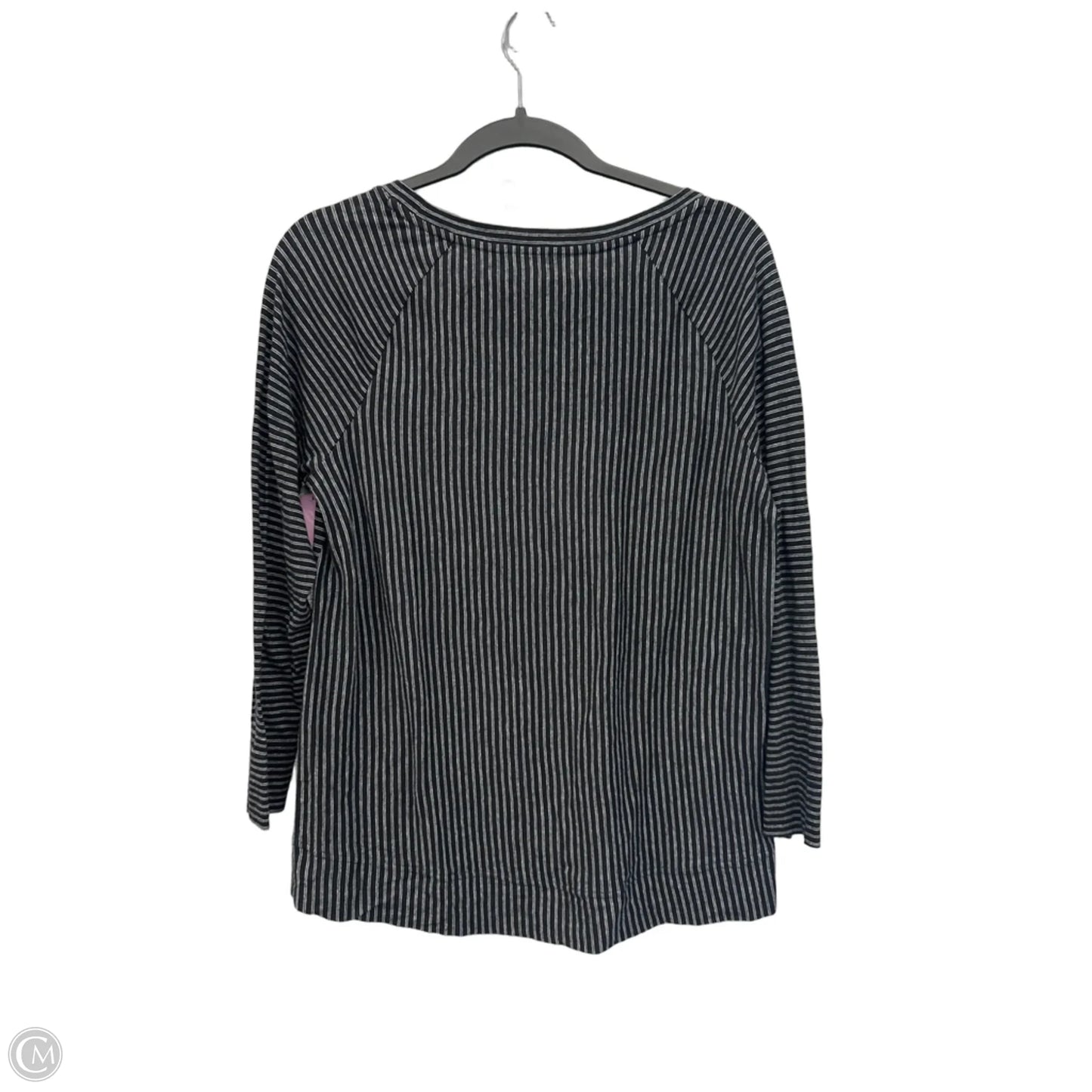 Top Long Sleeve By Loft In Striped Pattern, Size: S