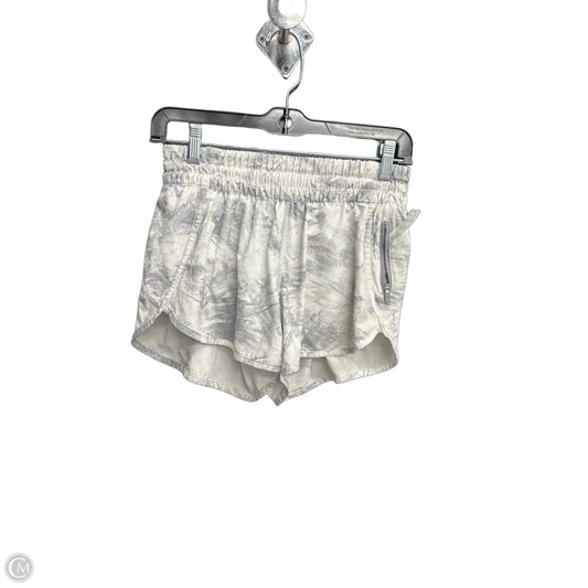 Athletic Shorts By Lululemon In Grey & White, Size: 6