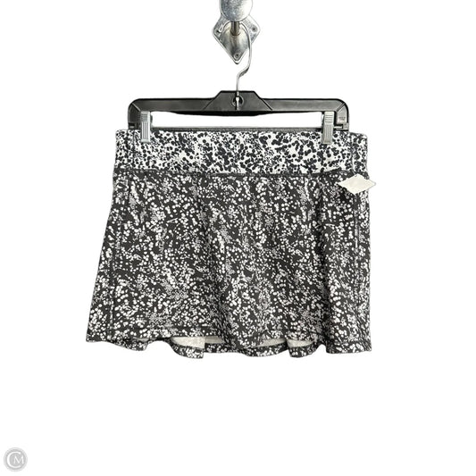 Athletic Skort By Lululemon In Black & White, Size: 8