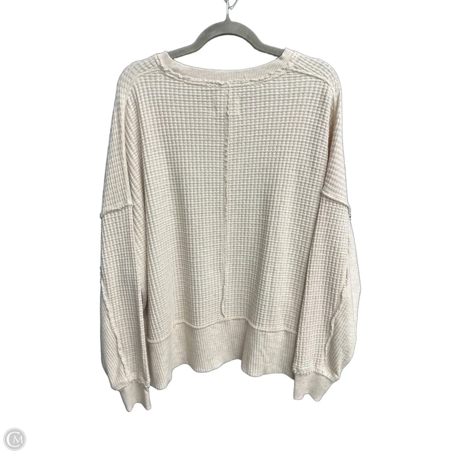 Sweatshirt Crewneck By American Eagle In Tan, Size: Xs