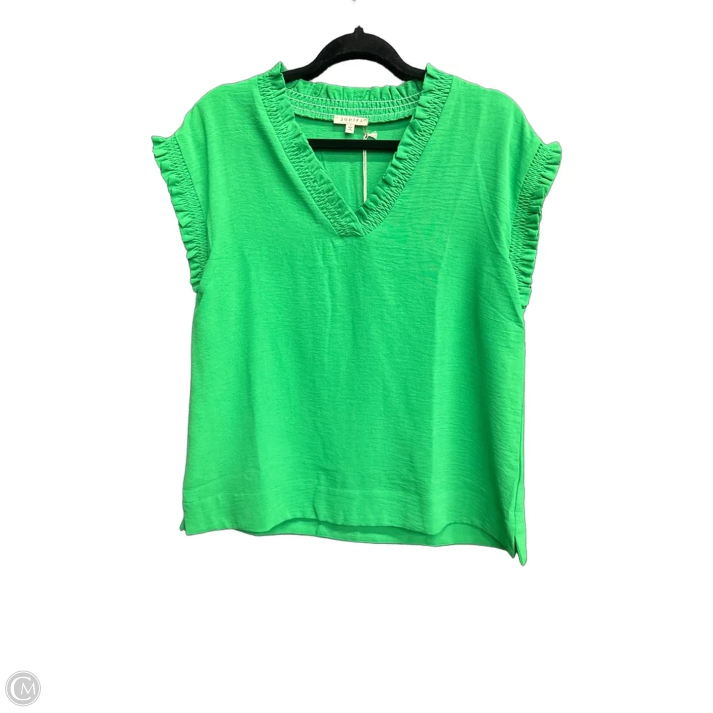 Blouse Short Sleeve By Jodifl In Green, Size: S