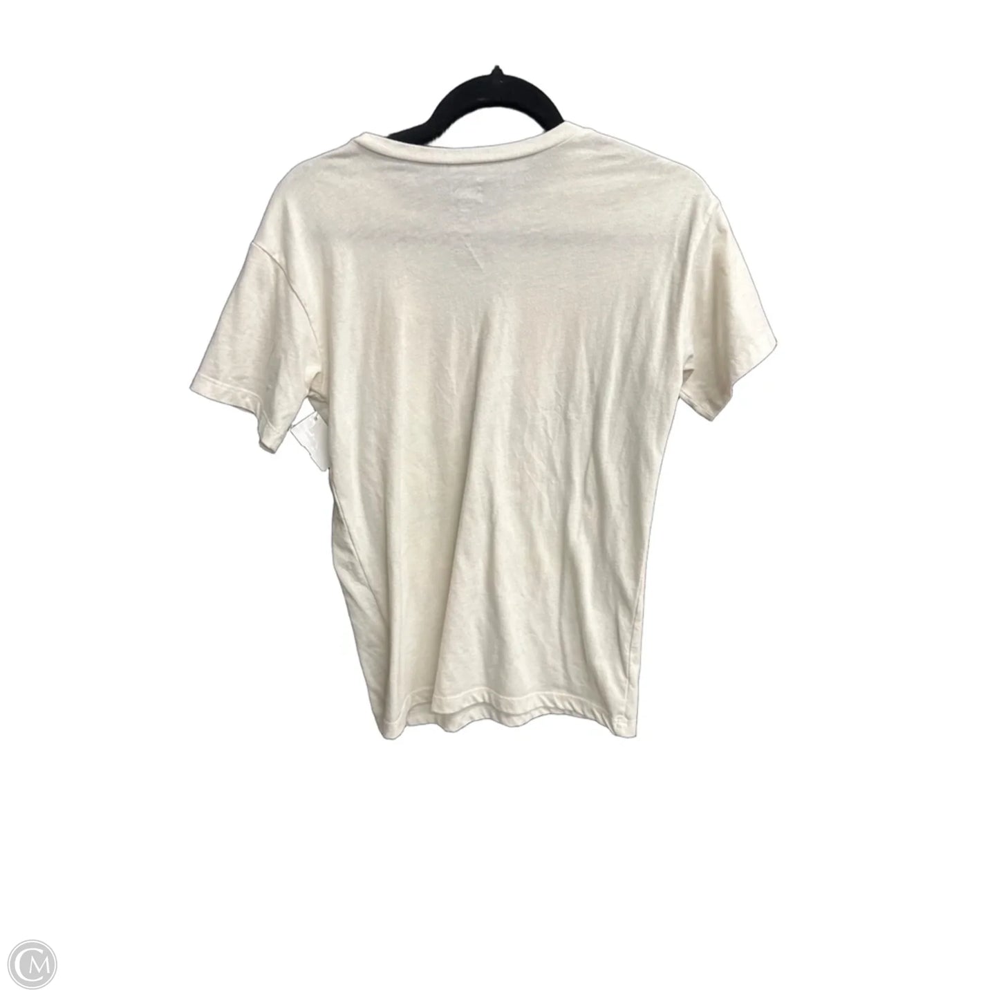 Top Short Sleeve By Clothes Mentor In Cream, Size: S