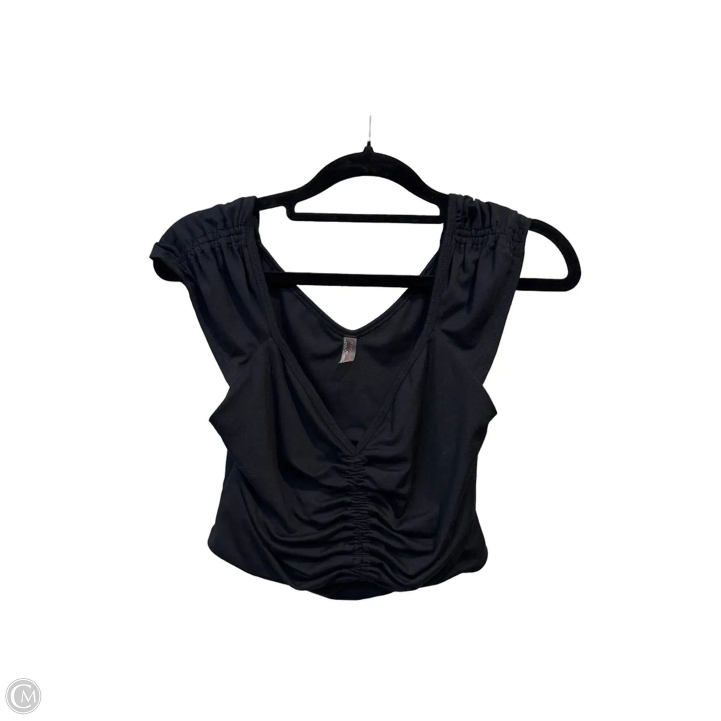 Athletic Top Short Sleeve By Free People In Black, Size: S