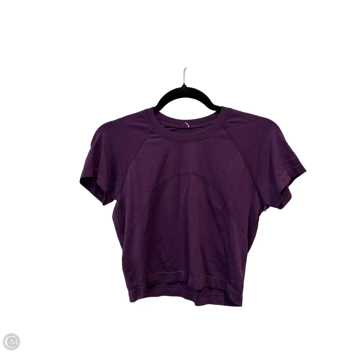 Athletic Top Short Sleeve By Lululemon In Purple, Size: S