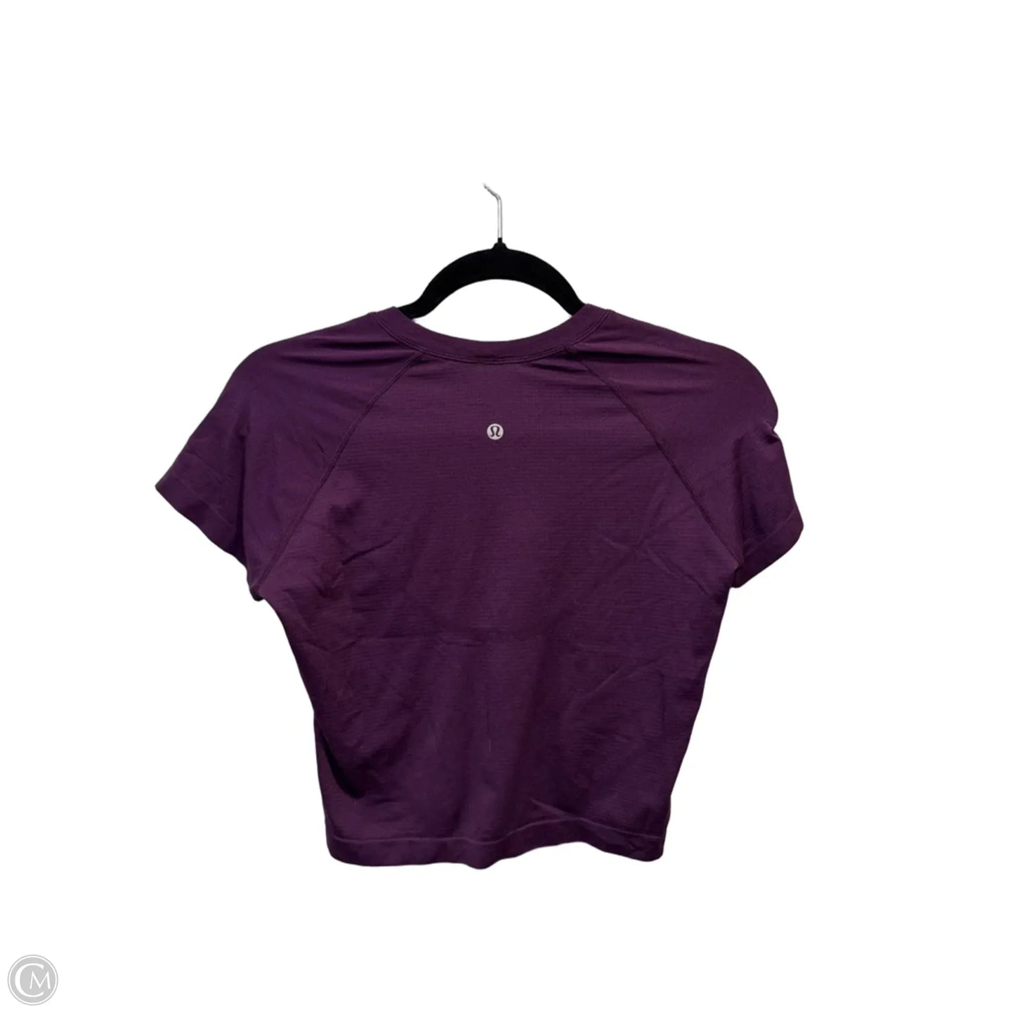 Athletic Top Short Sleeve By Lululemon In Purple, Size: S