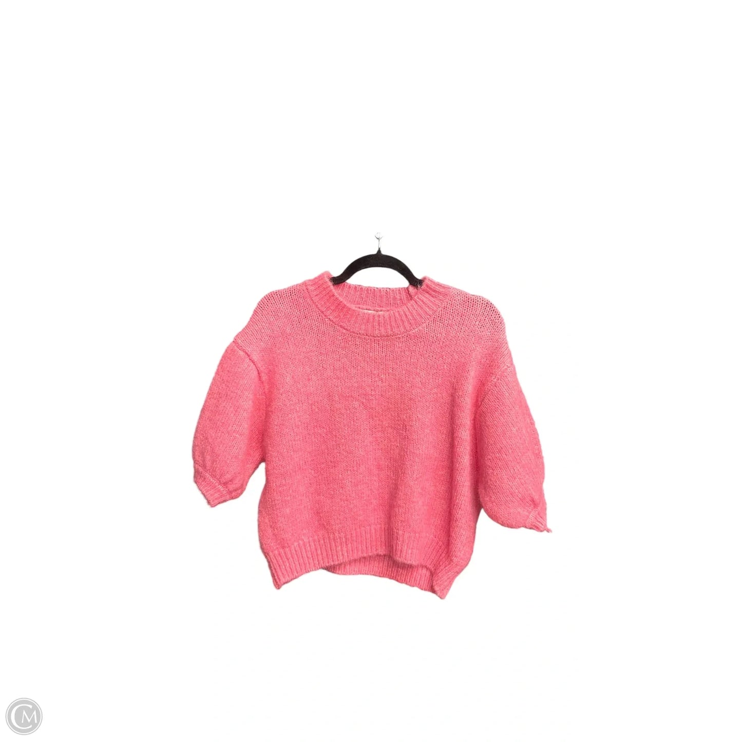 Sweater Short Sleeve By Zara In Pink, Size: Xs