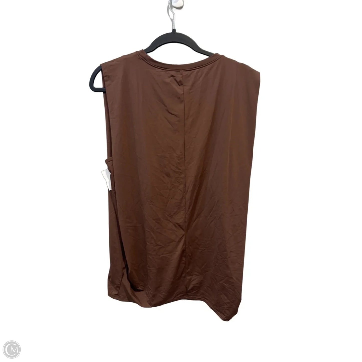 Athletic Tank Top By Halara In Brown, Size: L