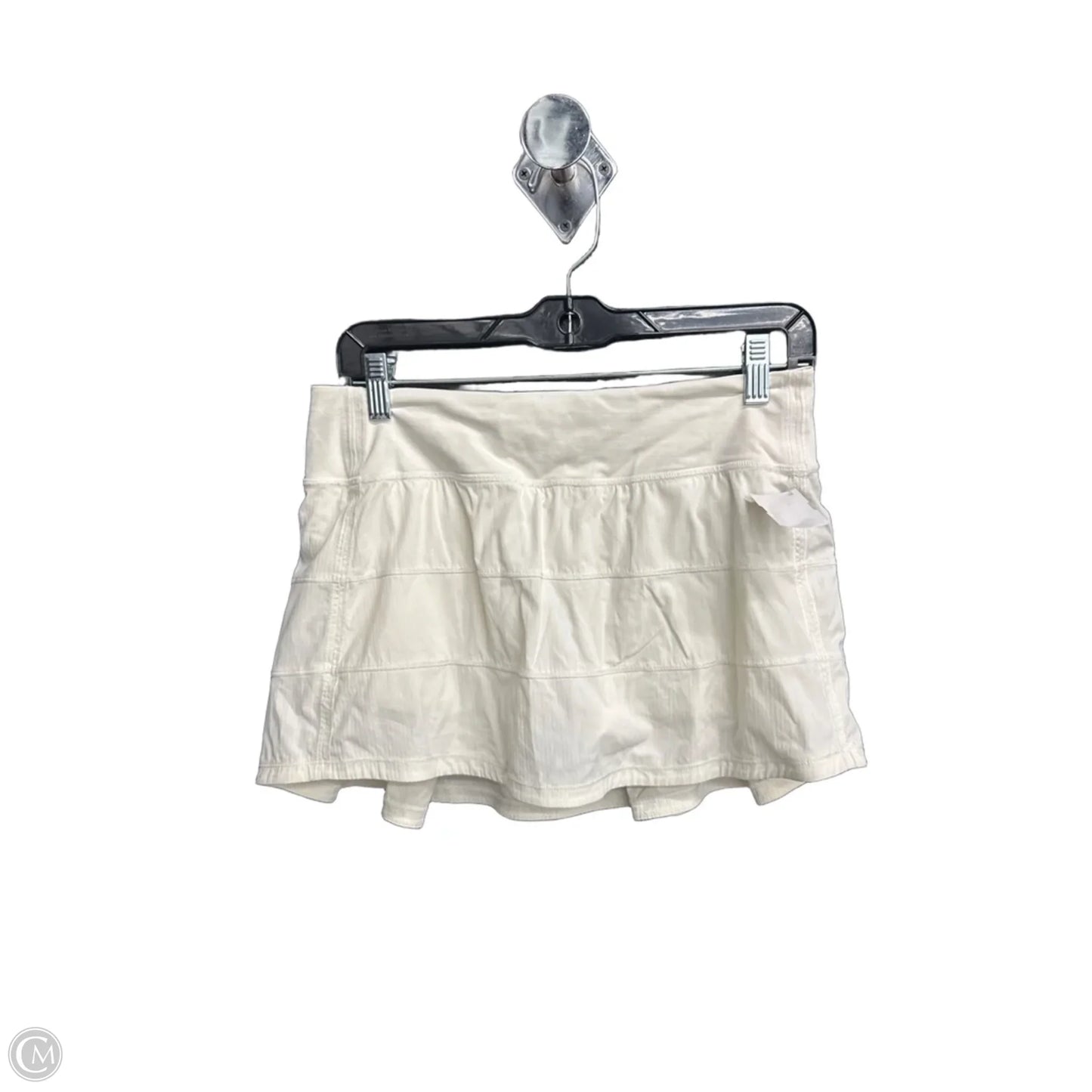Athletic Skort By Lululemon In White, Size: 6