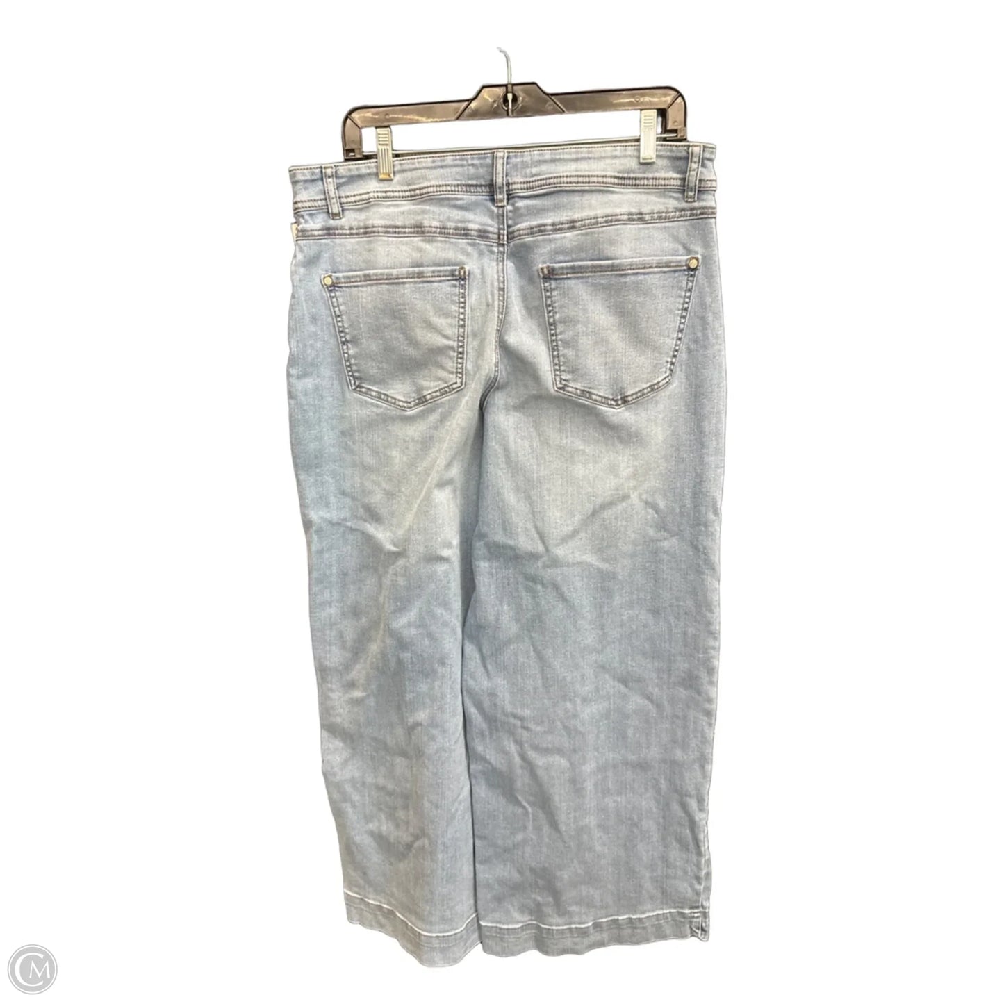 Jeans Wide Leg By Cato In Blue Denim, Size: 14