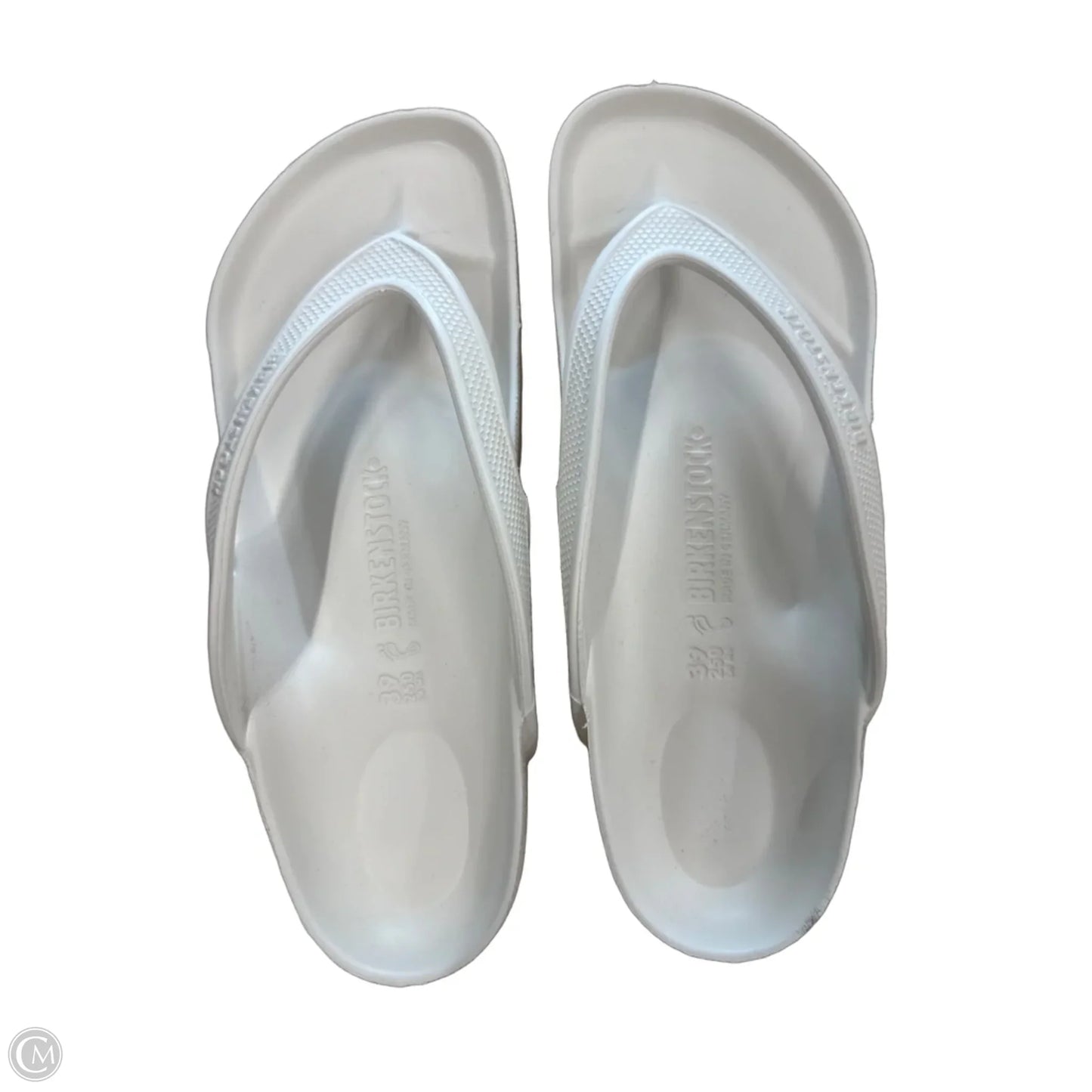 Sandals Flip Flops By Birkenstock In White, Size: 8