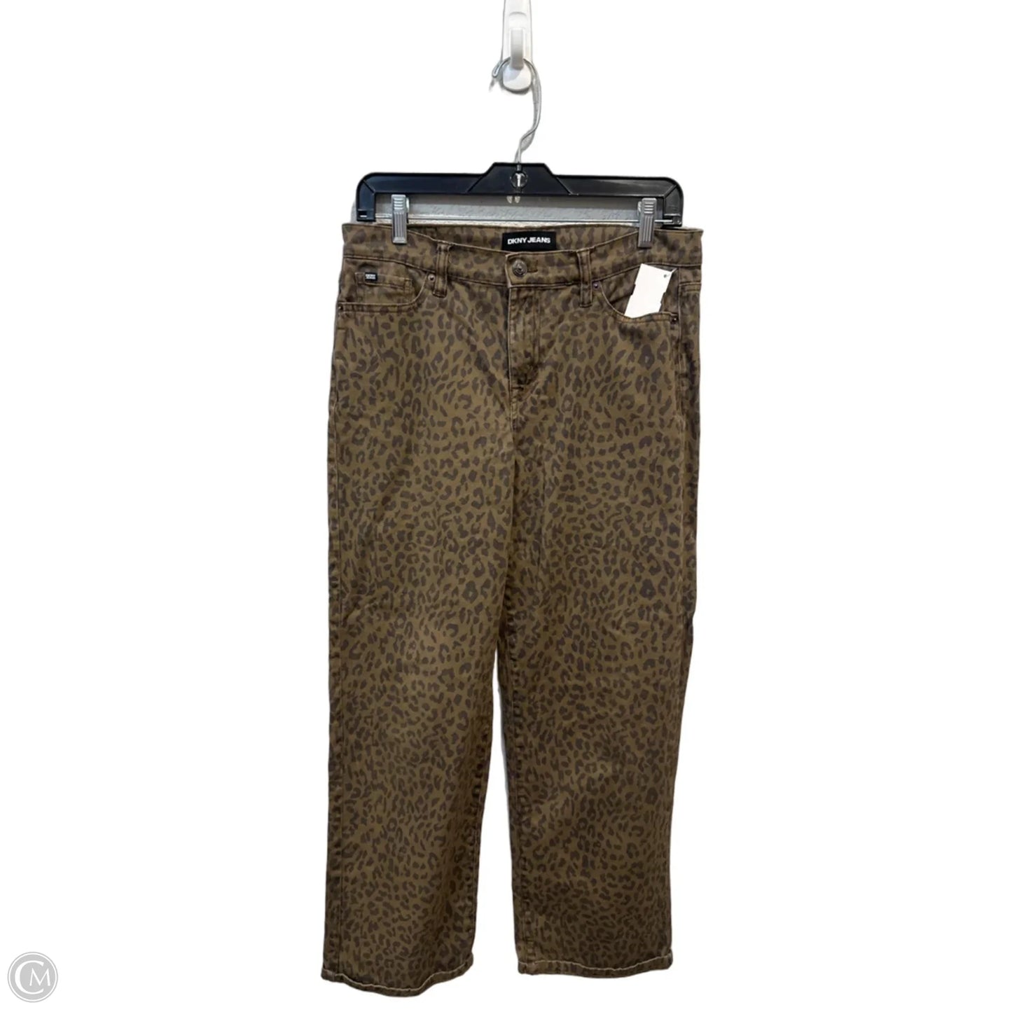 Jeans Wide Leg By Dkny In Leopard Print, Size: 4