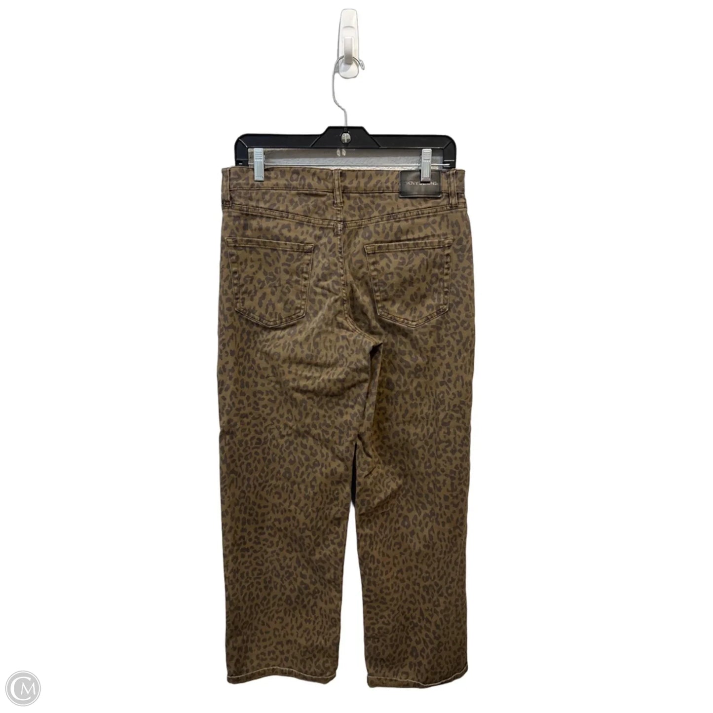 Jeans Wide Leg By Dkny In Leopard Print, Size: 4