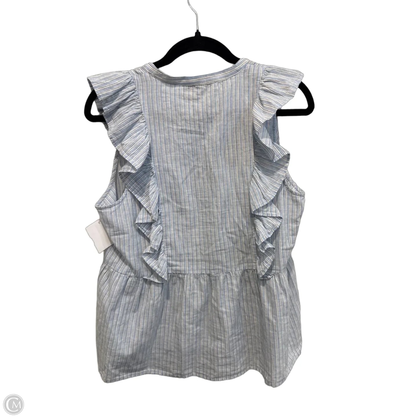 Blouse Sleeveless By Loft In Striped Pattern, Size: S