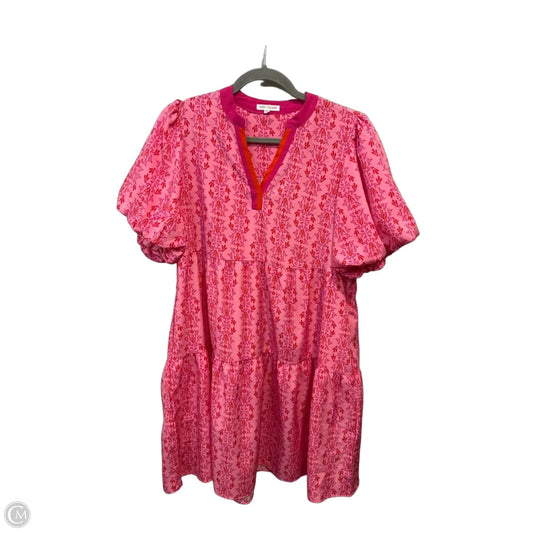 Dress Casual Midi By Mary Square In Pink & Red, Size: M