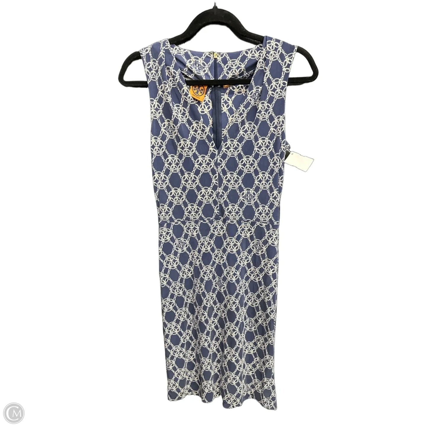 Dress Designer By Tory Burch In Blue & White, Size: S
