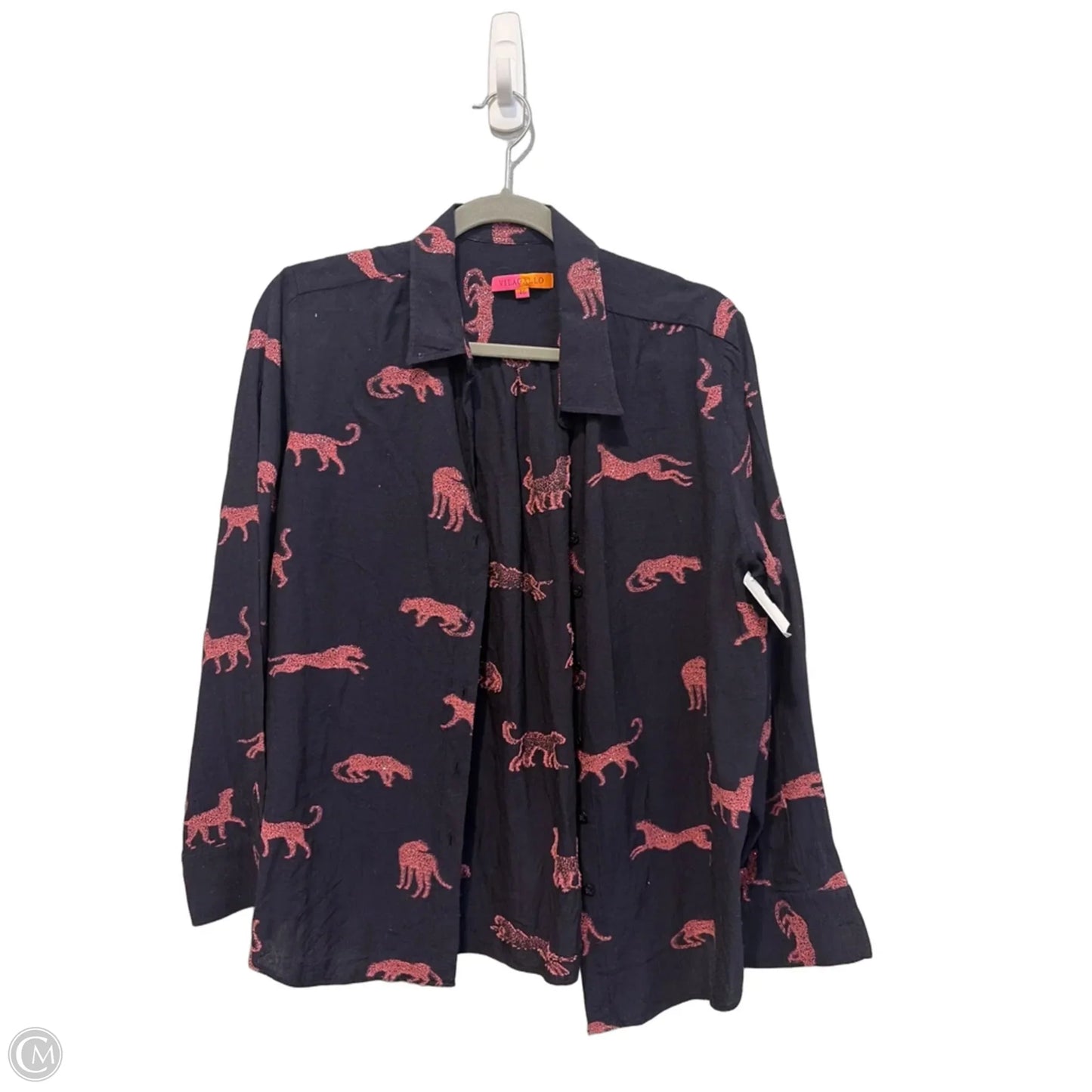 Top Long Sleeve By Clothes Mentor In Blue & Pink, Size: Xl