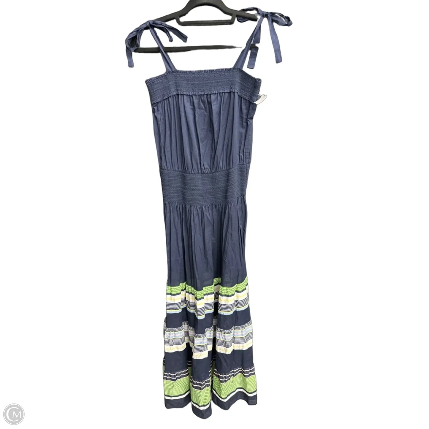 Dress Designer By Tory Burch In Blue & Green, Size: L